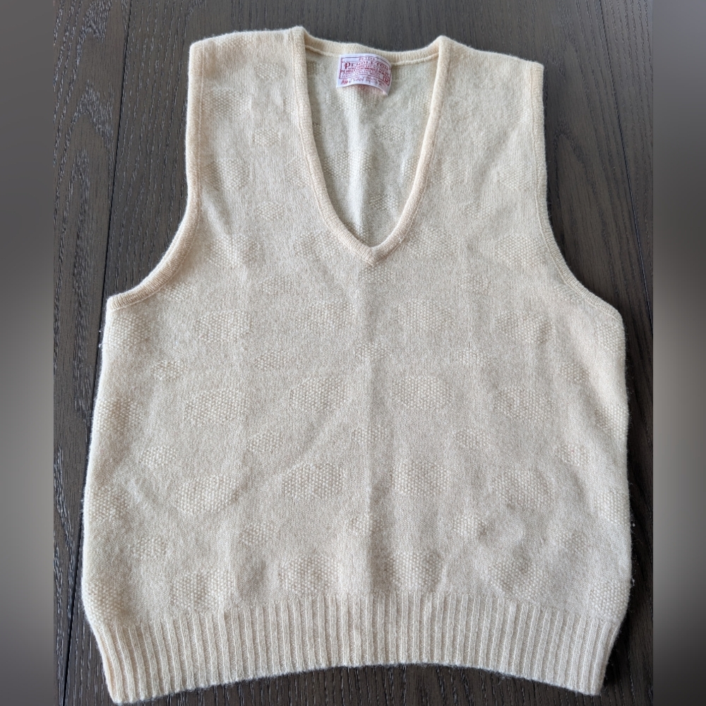 Pendleton Cream V-Neck Sweater Vest